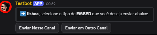 Exemplo do comando